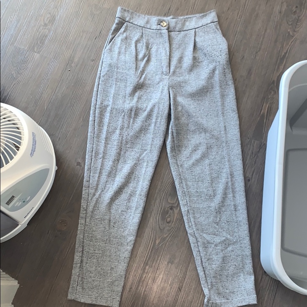 Plaid soft pants